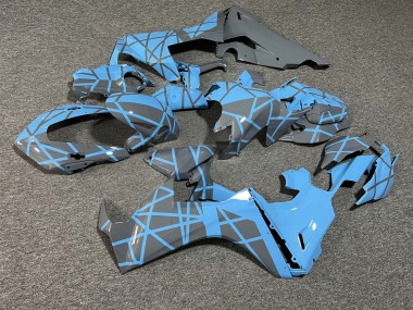 Purchase 2017-2024 Glossy Baby Blue Grey Split Honda CBR1000RR Motorcycle Fairings UK