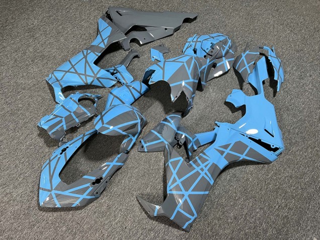 Purchase 2017-2024 Glossy Baby Blue Grey Split Honda CBR1000RR Motorcycle Fairings UK