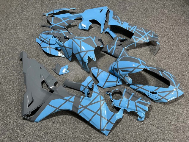 Purchase 2017-2024 Glossy Baby Blue Grey Split Honda CBR1000RR Motorcycle Fairings UK