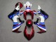 Purchase 2017-2024 Glossy Candy Red & White with Black & Blue Honda CBR1000RR Motorcycle Fairings UK