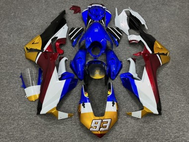 Purchase 2017-2024 Glossy White Blue Black Gold Honda CBR1000RR Motorcycle Fairings UK