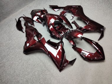 Purchase 2017-2024 Glossy Deep Red Carbon Fiber Style Honda CBR1000RR Motorcycle Fairings UK