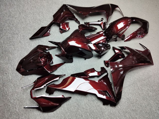 Purchase 2017-2024 Glossy Deep Red Carbon Fiber Style Honda CBR1000RR Motorcycle Fairings UK