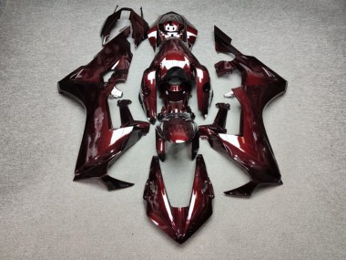 Purchase 2017-2024 Glossy Deep Red Carbon Fiber Style Honda CBR1000RR Motorcycle Fairings UK
