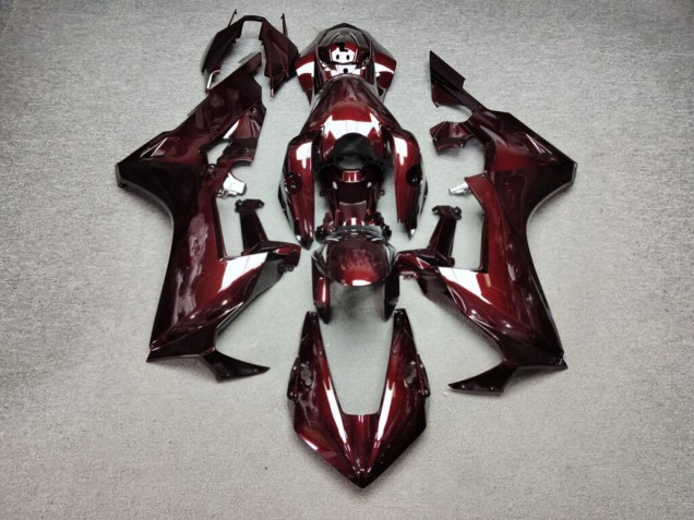 Purchase 2017-2024 Glossy Deep Red Carbon Fiber Style Honda CBR1000RR Motorcycle Fairings UK