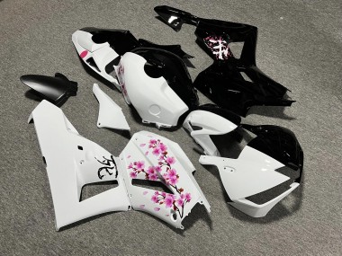 Purchase 2013-2026 Glossy Black & White with Pink Cherry Blossom Split Honda CBR600RR Motorcycle Fairings UK