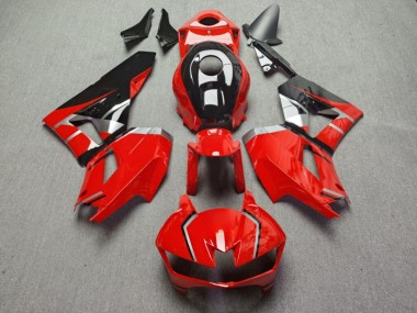 Purchase 2013-2026 Glossy Red & Black with Silver Honda CBR600RR Motorcycle Fairings UK