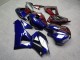 Purchase 2013-2026 Glossy Blue & Red Carbon Fiber Style with Black Wings Split Honda CBR600RR Motorcycle Fairings UK