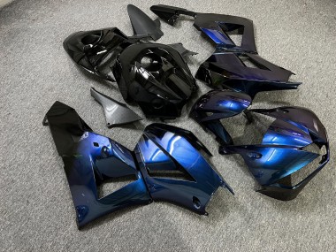 Purchase 2013-2026 Glossy Blue Chameleon Black Carbon Fiber Style Honda CBR600RR Motorcycle Fairings UK