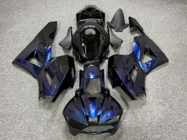 Purchase 2013-2026 Glossy Blue Chameleon Black Carbon Fiber Style Honda CBR600RR Motorcycle Fairings UK