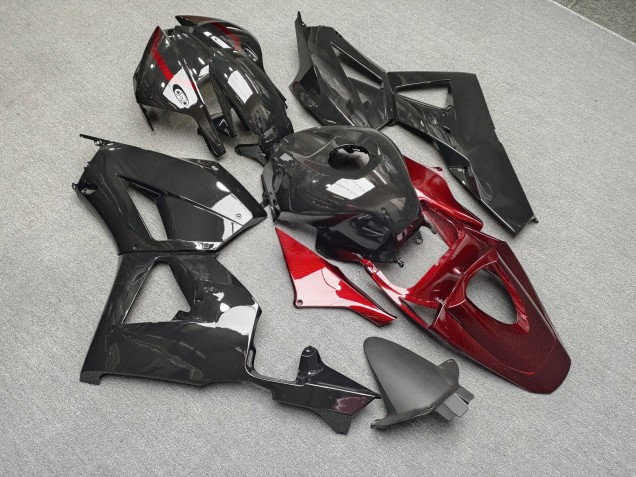 Purchase 2013-2026 Glossy Black Red Carbon Fiber Style Honda CBR600RR Motorcycle Fairings UK