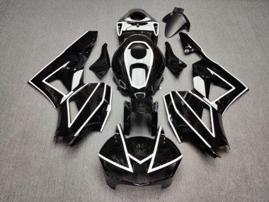 Purchase 2013-2026 Glossy Black White Lines Honda CBR600RR Motorcycle Fairings UK