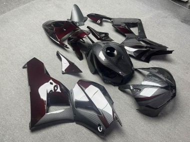 Purchase 2013-2026 Glossy Carbon Fiber Style Maroon Red Honda CBR600RR Motorcycle Fairings UK