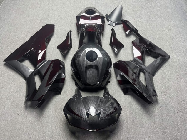 Purchase 2013-2026 Glossy Carbon Fiber Style Maroon Red Honda CBR600RR Motorcycle Fairings UK