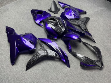 Purchase 2009-2012 Glossy Purple & Forged Carbon Fiber Style Honda CBR600RR Motorcycle Fairings UK