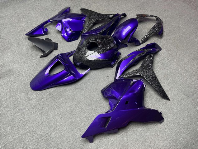 Purchase 2009-2012 Glossy Purple & Forged Carbon Fiber Style Honda CBR600RR Motorcycle Fairings UK