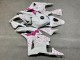 Purchase 2009-2012 Glossy White & Pink Pattern Honda CBR600RR Motorcycle Fairings UK