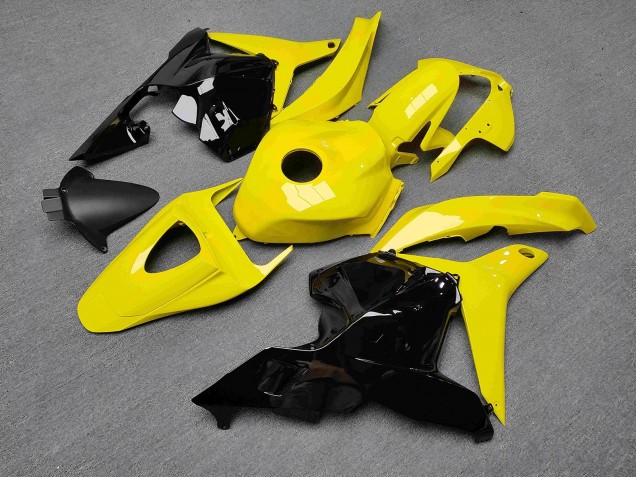 Purchase 2009-2012 Glossy Pearl Yellow & Black Honda CBR600RR Motorcycle Fairings UK