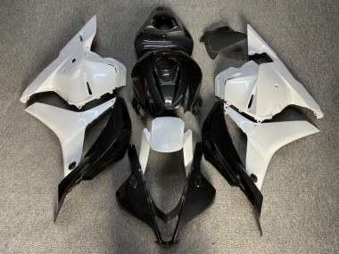 Purchase 2009-2012 Glossy Metallic White Carbon Fiber Style Honda CBR600RR Motorcycle Fairings UK