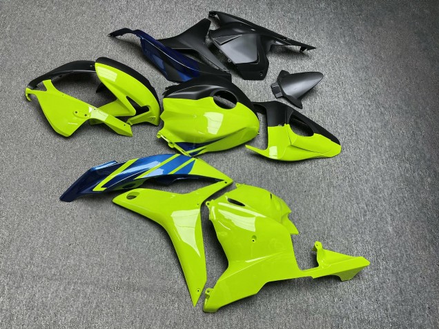 Purchase 2009-2012 Glossy High Vis Yellow Matte Black Split Blue Honda CBR600RR Motorcycle Fairings UK