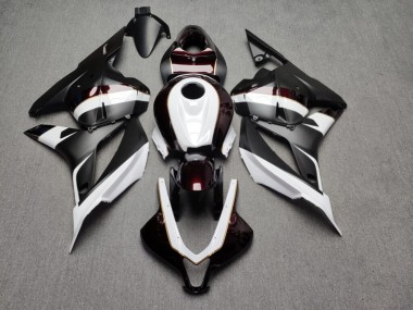 Purchase 2009-2012 Glossy White with Candy Red & Matte Black Honda CBR600RR Motorcycle Fairings UK