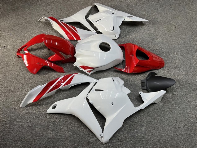 Purchase 2009-2012 Glossy White Red Honda CBR600RR Motorcycle Fairings UK