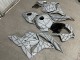Purchase 2009-2012 Glossy Nardo Grey with Black Pattern Honda CBR600RR Motorcycle Fairings UK