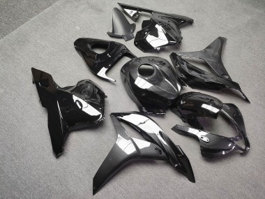 Purchase 2009-2012 Glossy Black Carbon Fiber Style Honda CBR600RR Motorcycle Fairings UK