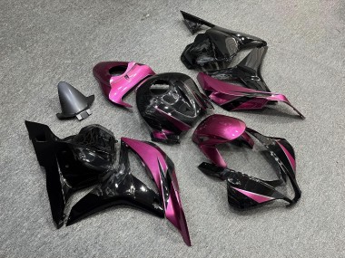 Purchase 2009-2012 Glossy Black Pink Honda CBR600RR Motorcycle Fairings UK