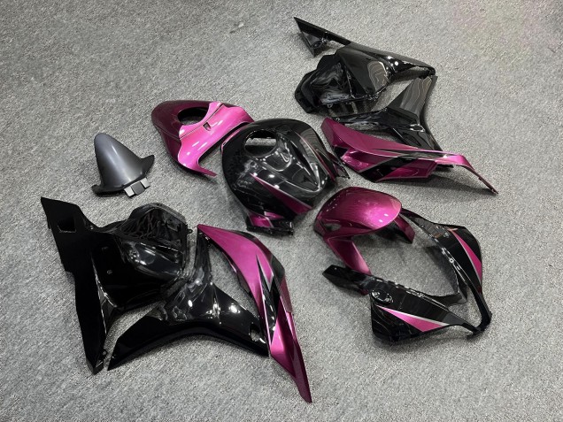 Purchase 2009-2012 Glossy Black Pink Honda CBR600RR Motorcycle Fairings UK