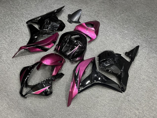 Purchase 2009-2012 Glossy Black Pink Honda CBR600RR Motorcycle Fairings UK
