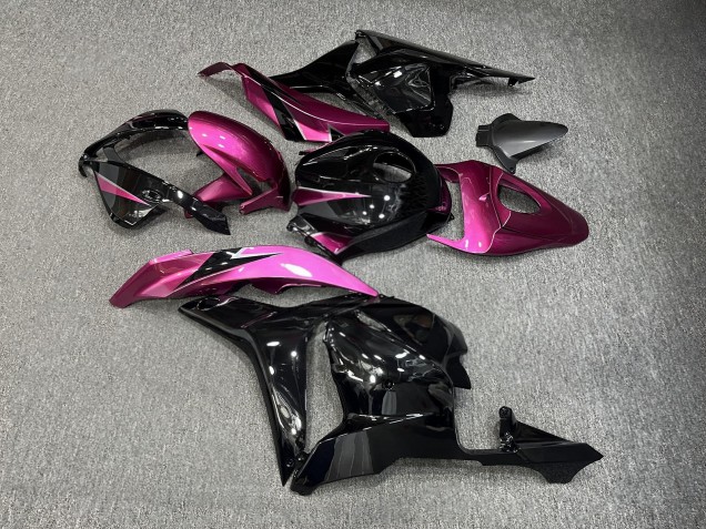 Purchase 2009-2012 Glossy Black Pink Honda CBR600RR Motorcycle Fairings UK