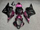 Purchase 2009-2012 Glossy Black Pink Honda CBR600RR Motorcycle Fairings UK