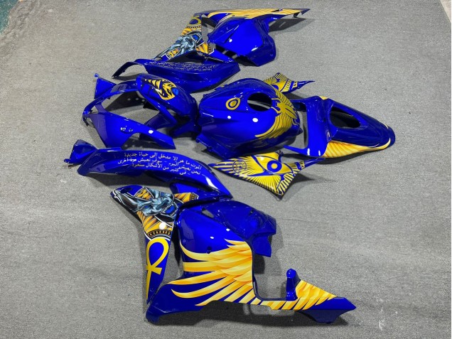 Purchase 2009-2012 Royal Blue with Gold Accents Honda CBR600RR Motorcycle Fairings UK
