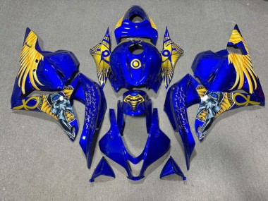 Purchase 2009-2012 Royal Blue with Gold Accents Honda CBR600RR Motorcycle Fairings UK