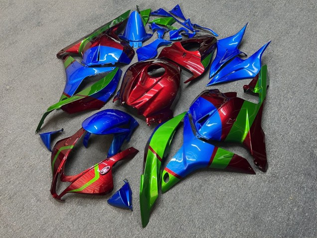 Purchase 2009-2012 Glossy Red Blue Green Color Honda CBR600RR Motorcycle Fairings UK