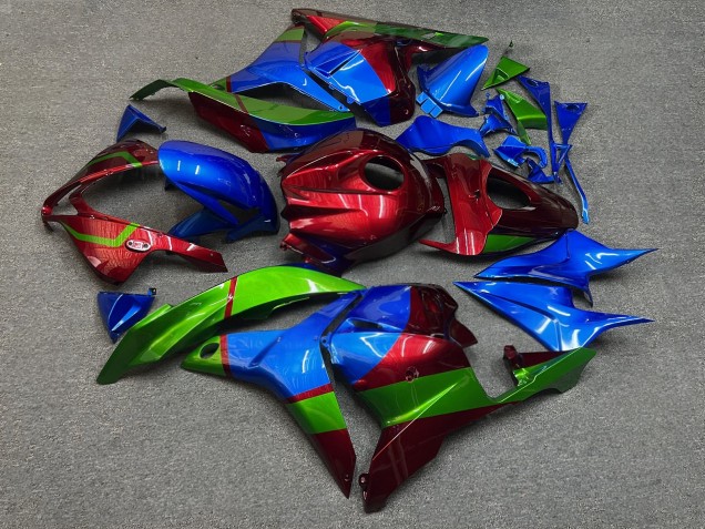 Purchase 2009-2012 Glossy Red Blue Green Color Honda CBR600RR Motorcycle Fairings UK