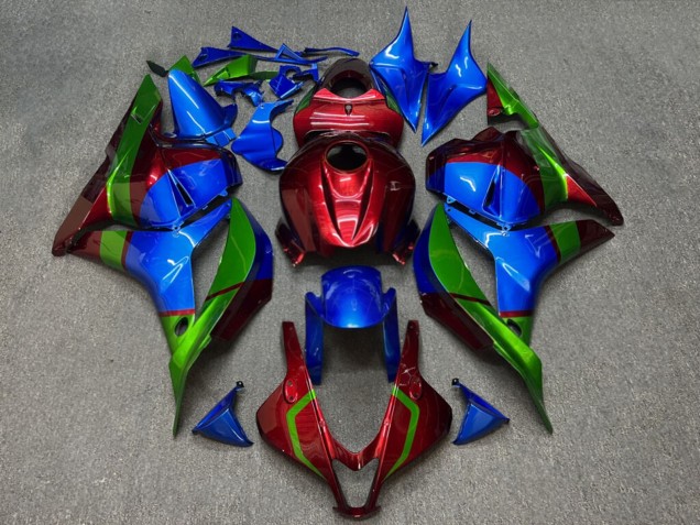 Purchase 2009-2012 Glossy Red Blue Green Color Honda CBR600RR Motorcycle Fairings UK