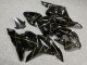 Purchase 2009-2012 Glossy Black with Gold Stripe Honda CBR600RR Motorcycle Fairings UK