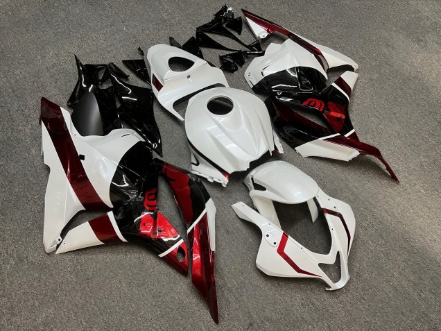 Purchase 2009-2012 Pearl White Glossy Black The Bull Honda CBR600RR Motorcycle Fairings UK