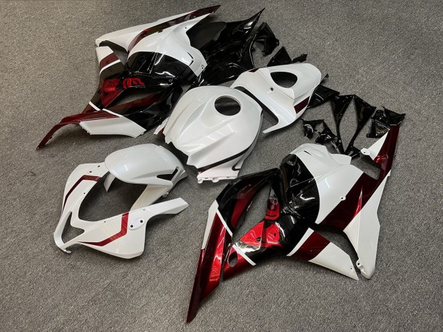 Purchase 2009-2012 Pearl White Glossy Black The Bull Honda CBR600RR Motorcycle Fairings UK