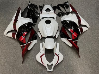 Purchase 2009-2012 Pearl White Glossy Black The Bull Honda CBR600RR Motorcycle Fairings UK
