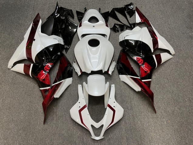 Purchase 2009-2012 Pearl White Glossy Black The Bull Honda CBR600RR Motorcycle Fairings UK