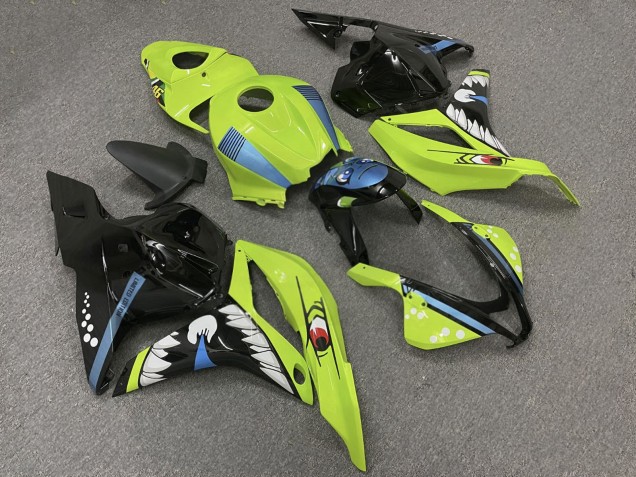 Purchase 2009-2012 Glossy Yellow Black Honda CBR600RR Motorcycle Fairings UK