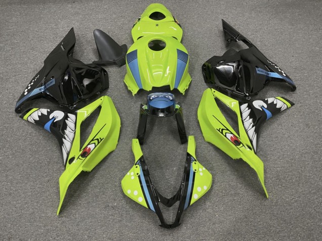Purchase 2009-2012 Glossy Yellow Black Honda CBR600RR Motorcycle Fairings UK