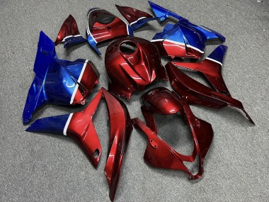 Purchase 2009-2012 Red Blue Slash Honda CBR600RR Motorcycle Fairings UK