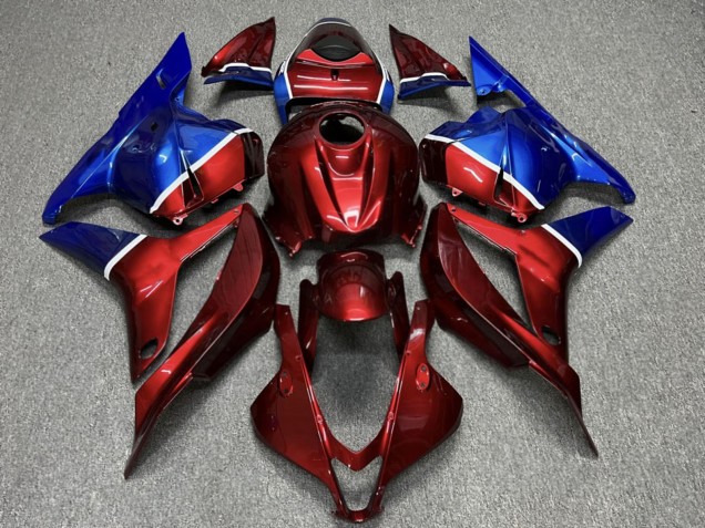 Purchase 2009-2012 Red Blue Slash Honda CBR600RR Motorcycle Fairings UK