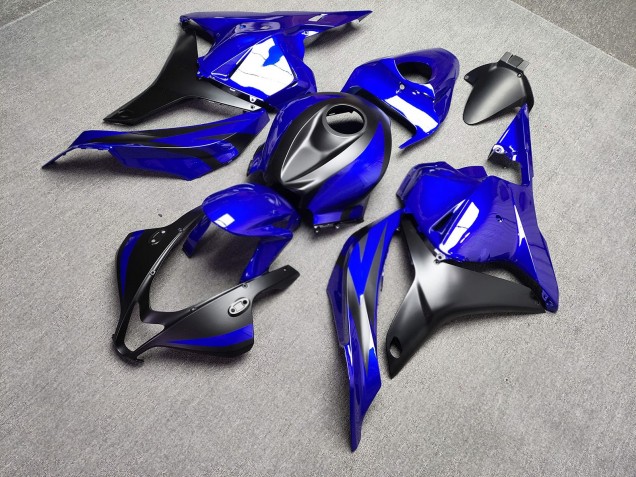 Purchase 2009-2012 Glossy Deep Blue & Matte Black Honda CBR600RR Motorcycle Fairings UK