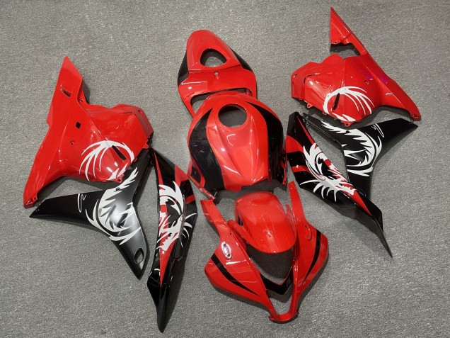 Purchase 2009-2012 Glossy Red Black Dragon Honda CBR600RR Motorcycle Fairings UK