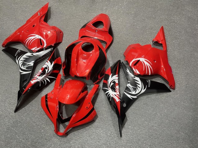 Purchase 2009-2012 Glossy Red Black Dragon Honda CBR600RR Motorcycle Fairings UK